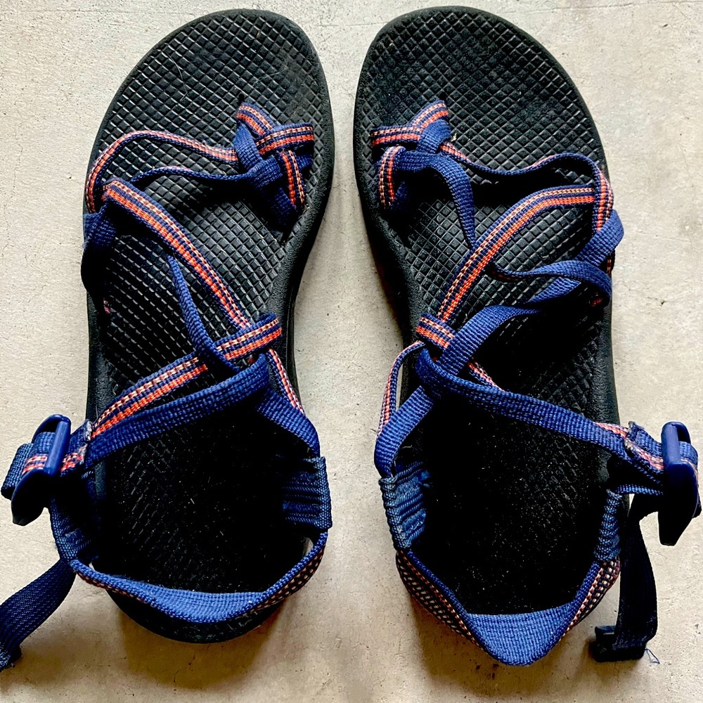 Chaco Z/Cloud X2 Lattice Cobalt Blue Strap Sandals Women's Size 8